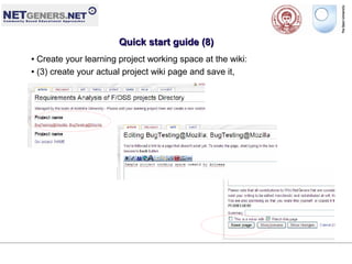 OPENSOURCELEARNINGPROJECTS @ Netgeners.NET