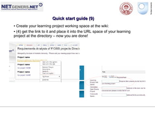 OPENSOURCELEARNINGPROJECTS @ Netgeners.NET