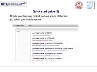OPENSOURCELEARNINGPROJECTS @ Netgeners.NET