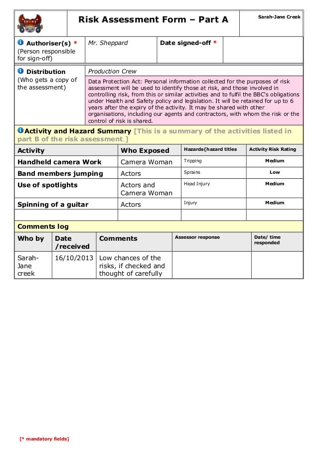 Sarah Netherhall risk-assessment-form (Draft 2)