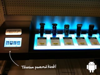 Titanium powered kiosk!
 