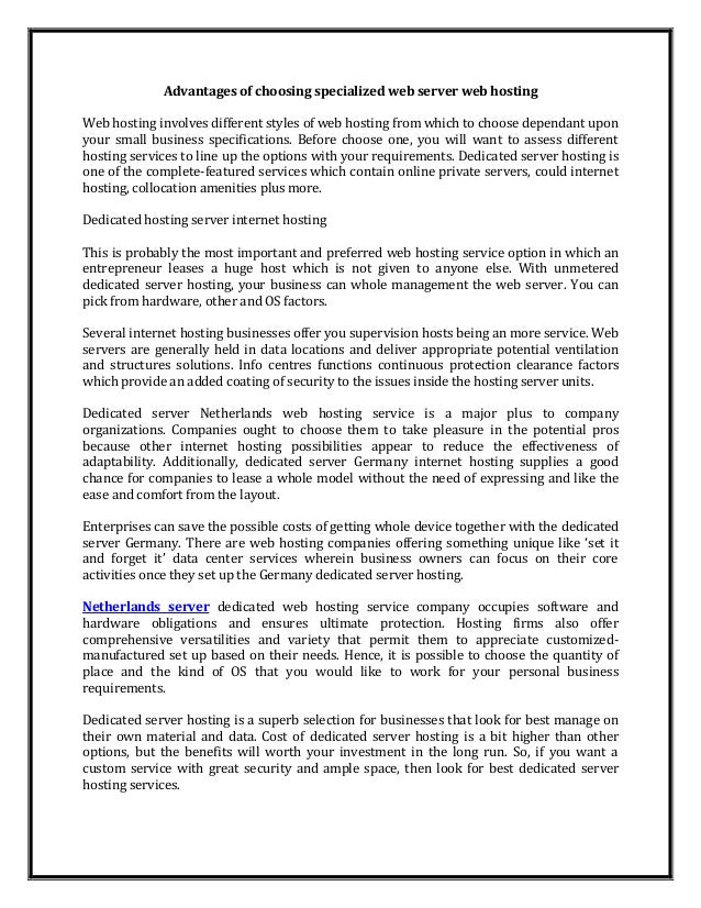 Netherlands Server Images, Photos, Reviews