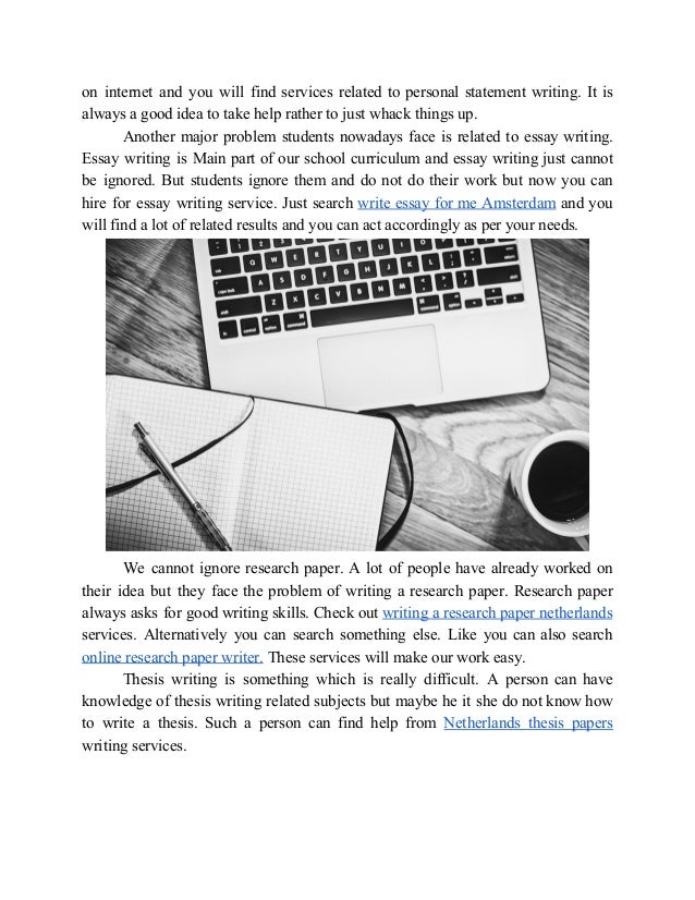 Bachelor thesis netherlands picture