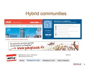 Hybrid communities




                     9
 