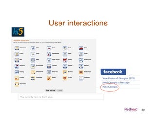 User interactions




                    50
 