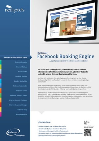 ReServer Facebook Booking Engine    Facebook Booking Engine
                                                       ...Buch...