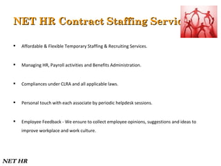 Net hr company profile | PPT