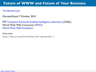 "Future of WWW and Your Business"