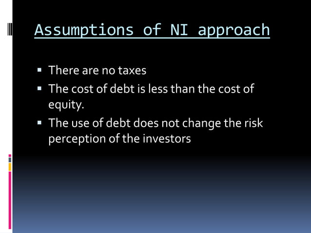 Net income (ni) approach | PPTX | Stocks and Bonds | Personal Investing