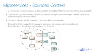 Microservices - Bounded Context
▪
▪
▪
▪
 