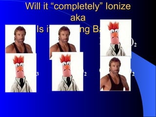 Will it “completely” Ionize aka Is it a Strong Base? NaOH KOH Mg(OH) 2   Al(OH) 3 Be(OH) 2 Ca(OH) 2 