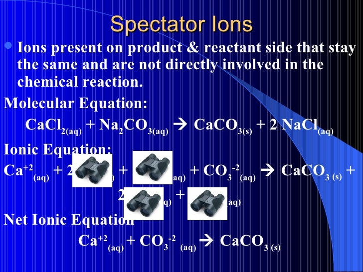 Net ionic equations