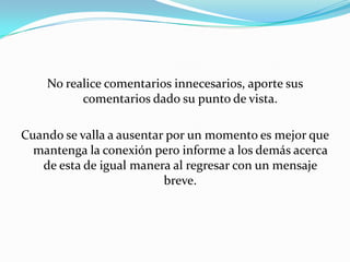 Netiqueta..