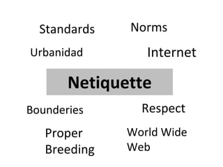 Netiquette Respect Standards Norms Bounderies Internet Proper Breeding Urbanidad World Wide Web 