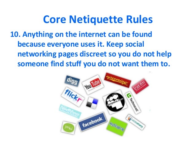 10 rules of netiquette 10 rules of netiquette