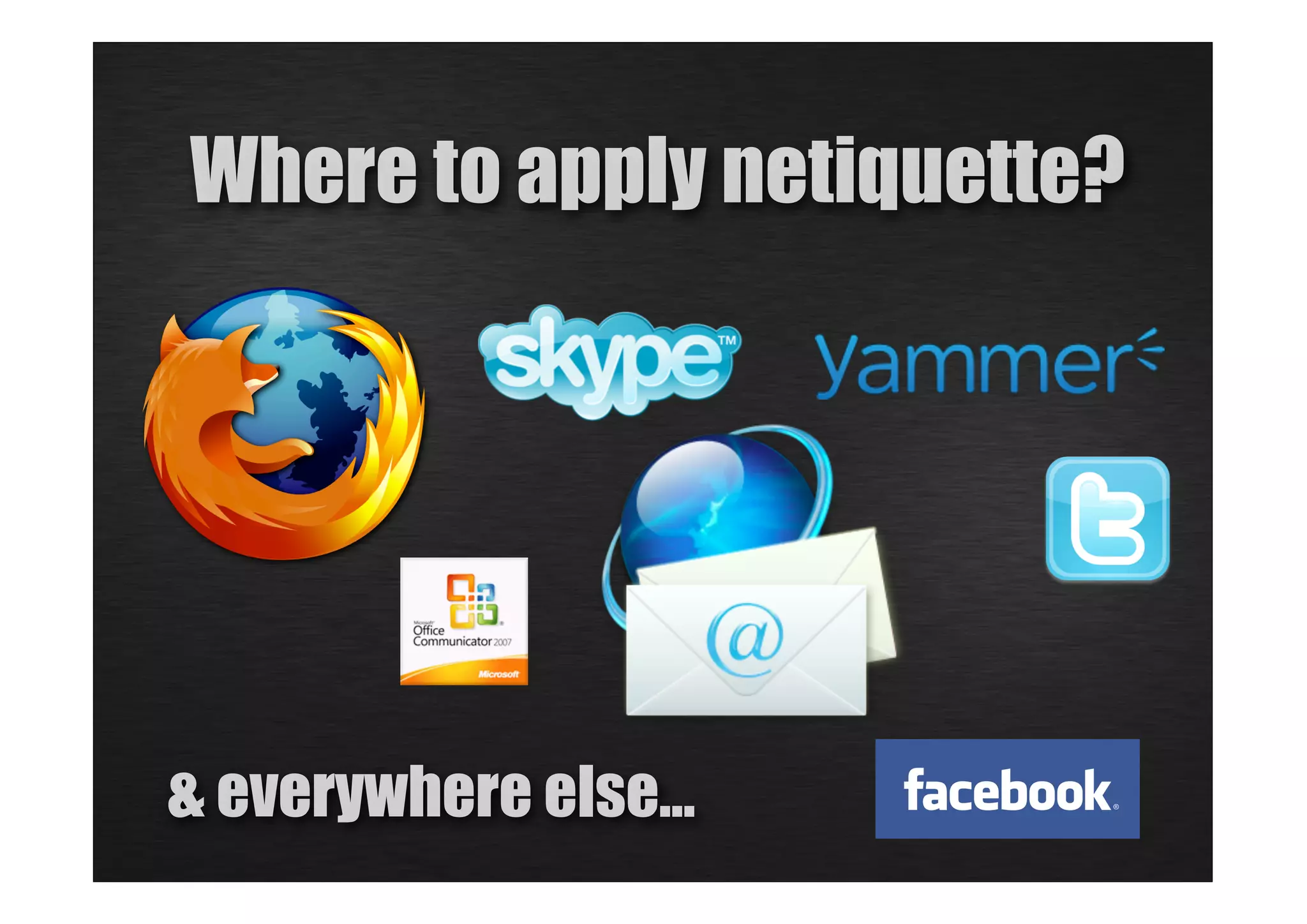 Netiquette short introduction PPT