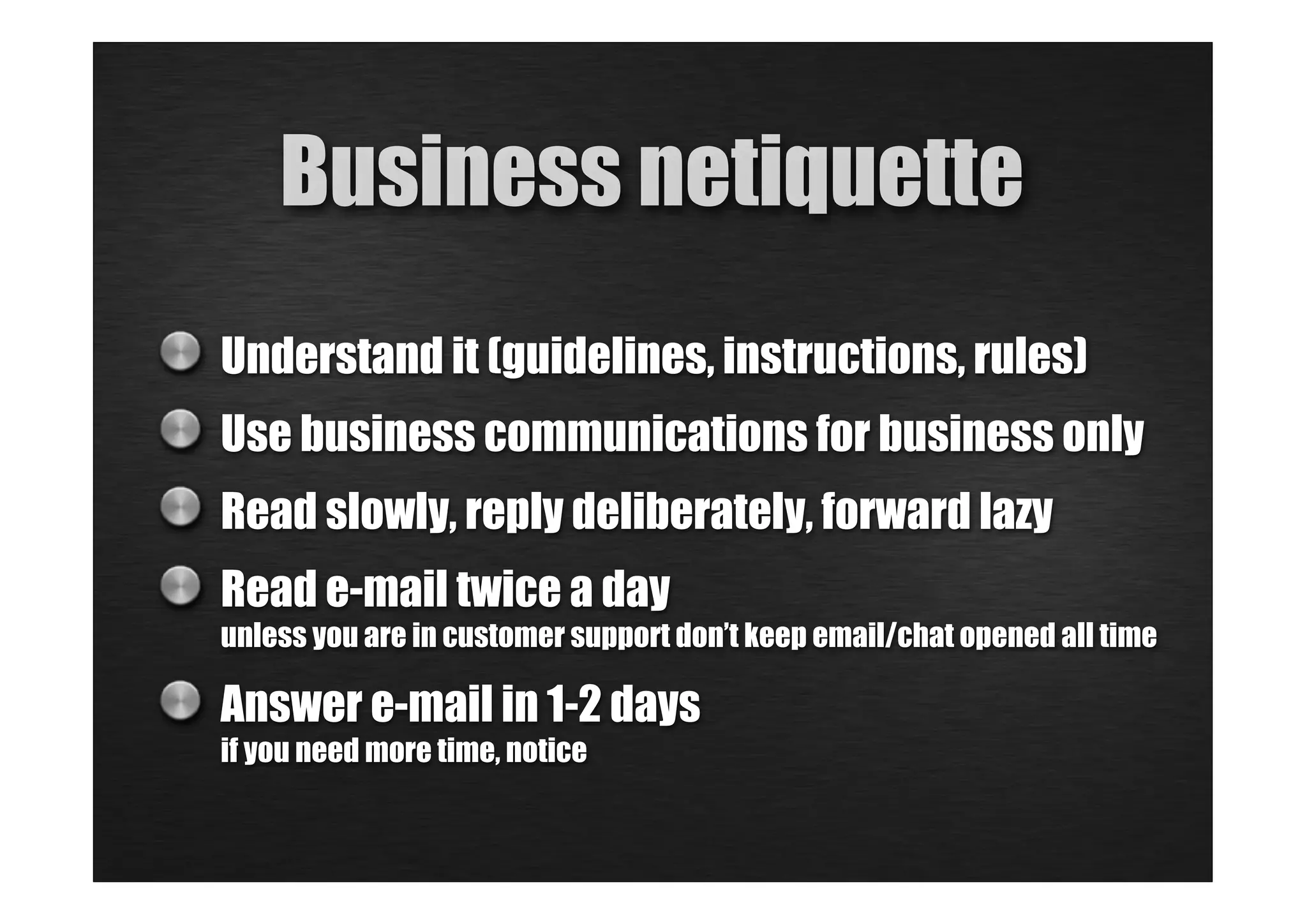 Netiquette short introduction PPT