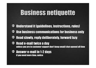 Netiquette- short introduction | PDF