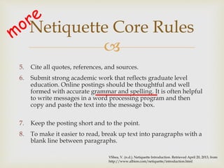 Netiquette Introduction | PPTX | Internet for Beginners | Internet