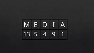 M E D I A
13 5 4 9 1
 