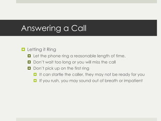 Netiquette & telephone etiquette | PPTX