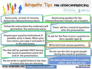 Social Networking VC Netiquette Tips_no chat