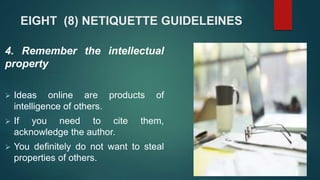 Netizenship Example Netizenship and Netiquette in Online Communities.pptx