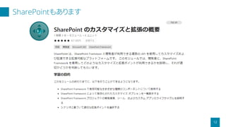 SharePointもあります
12
 