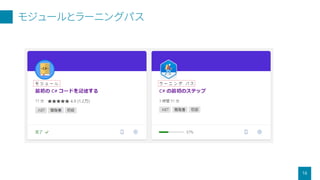 モジュールとラーニングパス
16
 
