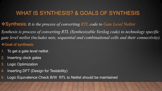 Rtl Netlist Code Netlist to GDSII flow new.pptx physical design full info | PPTX