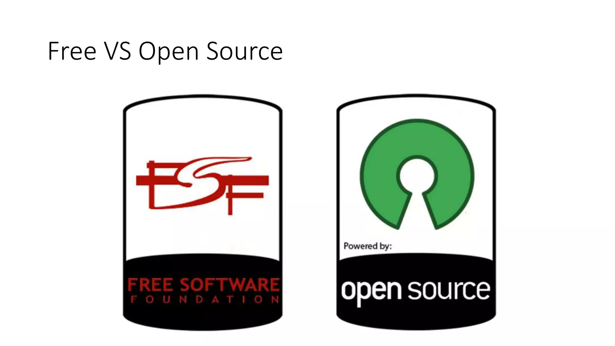 Free VS Open Source
 