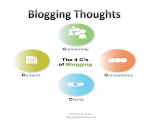 Prof. Erwin M. Globio -
http://eglobiotraining.com/
 