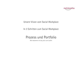 Unsere Vision vom Social Workplace

In 3 Schritten zum Social Workplace


  Prozess und Portfolio
      Wie bekomme ich da...