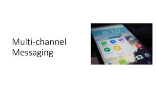 Multi-channel
Messaging
 