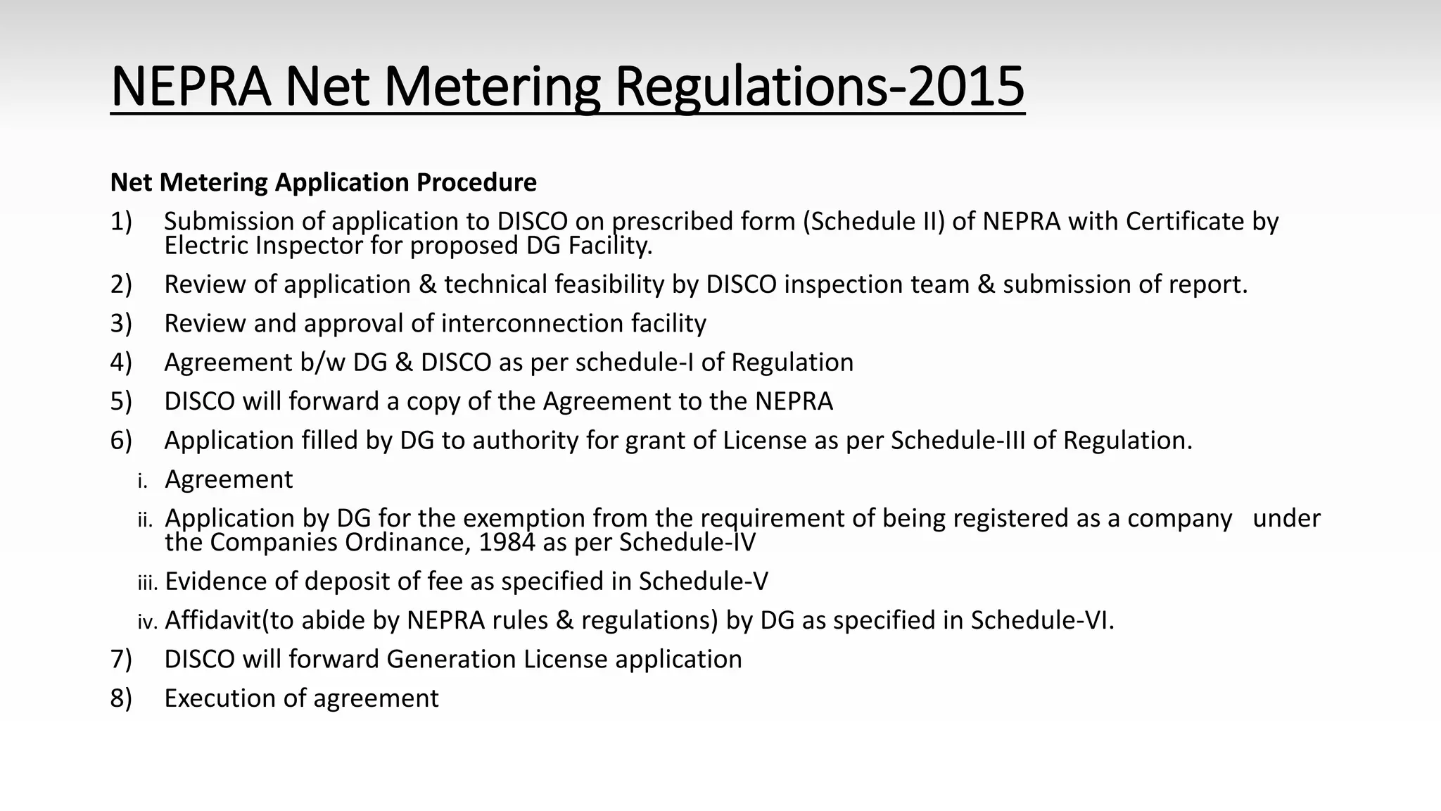 Curated visual reference: Visual Reference: Net Metering Nepra Discos Rules Regulations And Procedure
