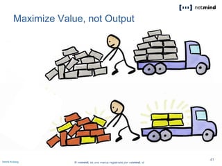 Henrik Kniberg
Maximize Value, not Output
 