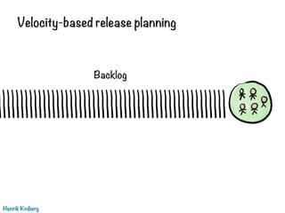 Velocity-based release planning
Henrik Kniberg
Backlog
 