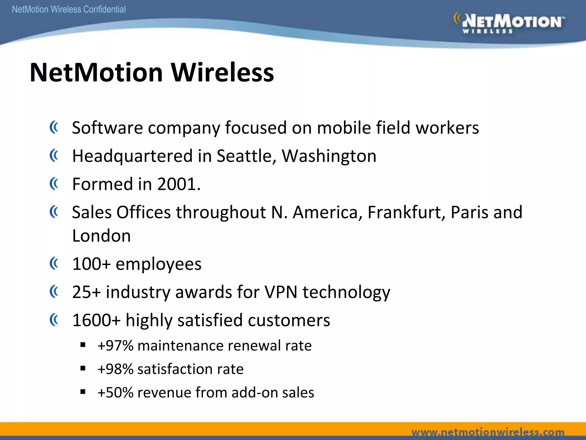 Net Motion Mobility Overview - Field Service | PPTX