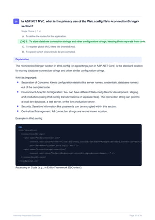 .NET MVC Interview Questions and Answers | PDF