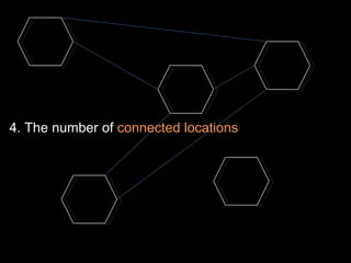 4. The number of  connected locations 