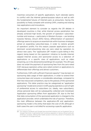 Net neutrality reloaded: zero rating, specialised service, ad blocking ...