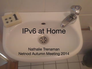 IPv6 at Home 
Nathalie Trenaman 
Netnod Autumn Meeting 2014 
 