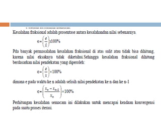 Metode Numerik Bab 2 Sistem bilangan dan kesalahan