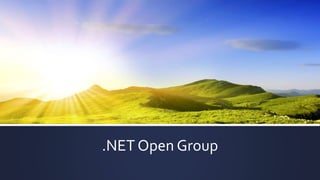 .NET Open Group
 
