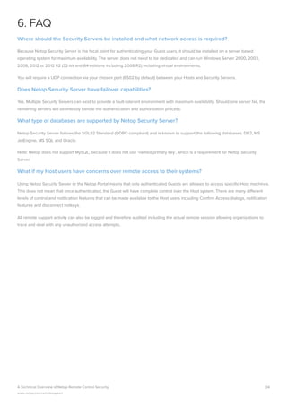 Netop Remote Control Security Overview | PDF