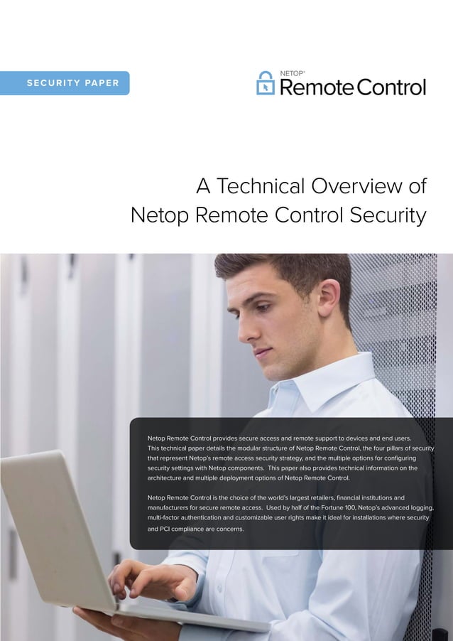Netop Remote Control Security Overview PDF
