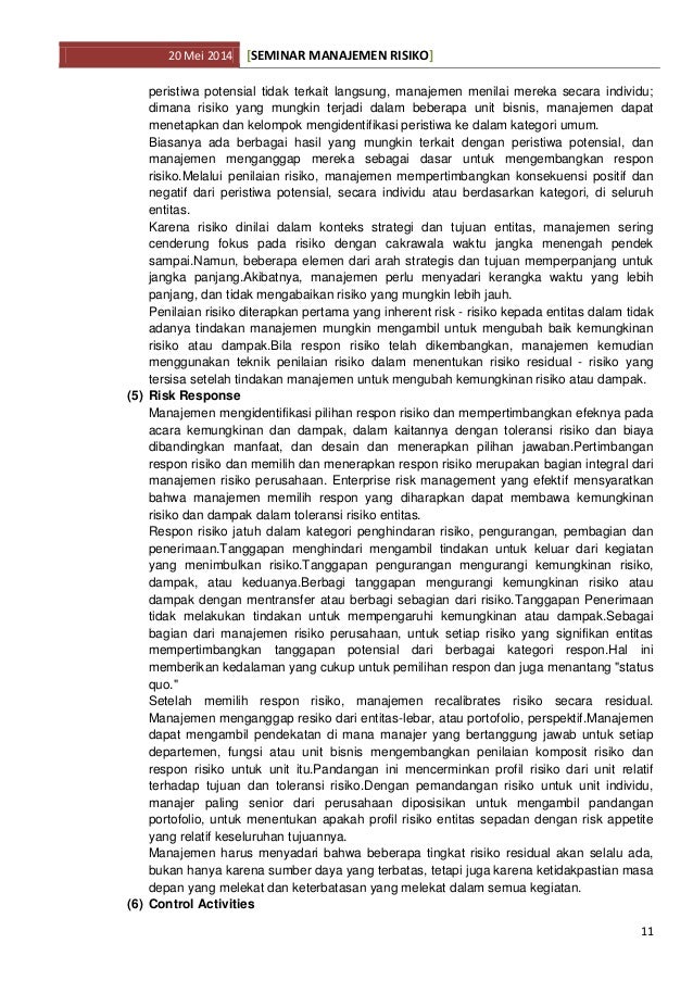 manajemen risiko cosoerm, as/nzs ISO 31000, basel, pbi, spip
