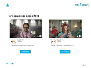 myTarget
37
Полноэкранное видео (CPI)
1.
 