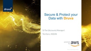 Druva © 2020. All rights reserved 1
SJ Tan (Accounts Manager)
Territory: ASEAN
Secure & Protect your
Data with Druva
 