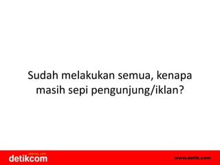 Sudahmelakukansemua, kenapamasihsepi pengunjung/iklan?